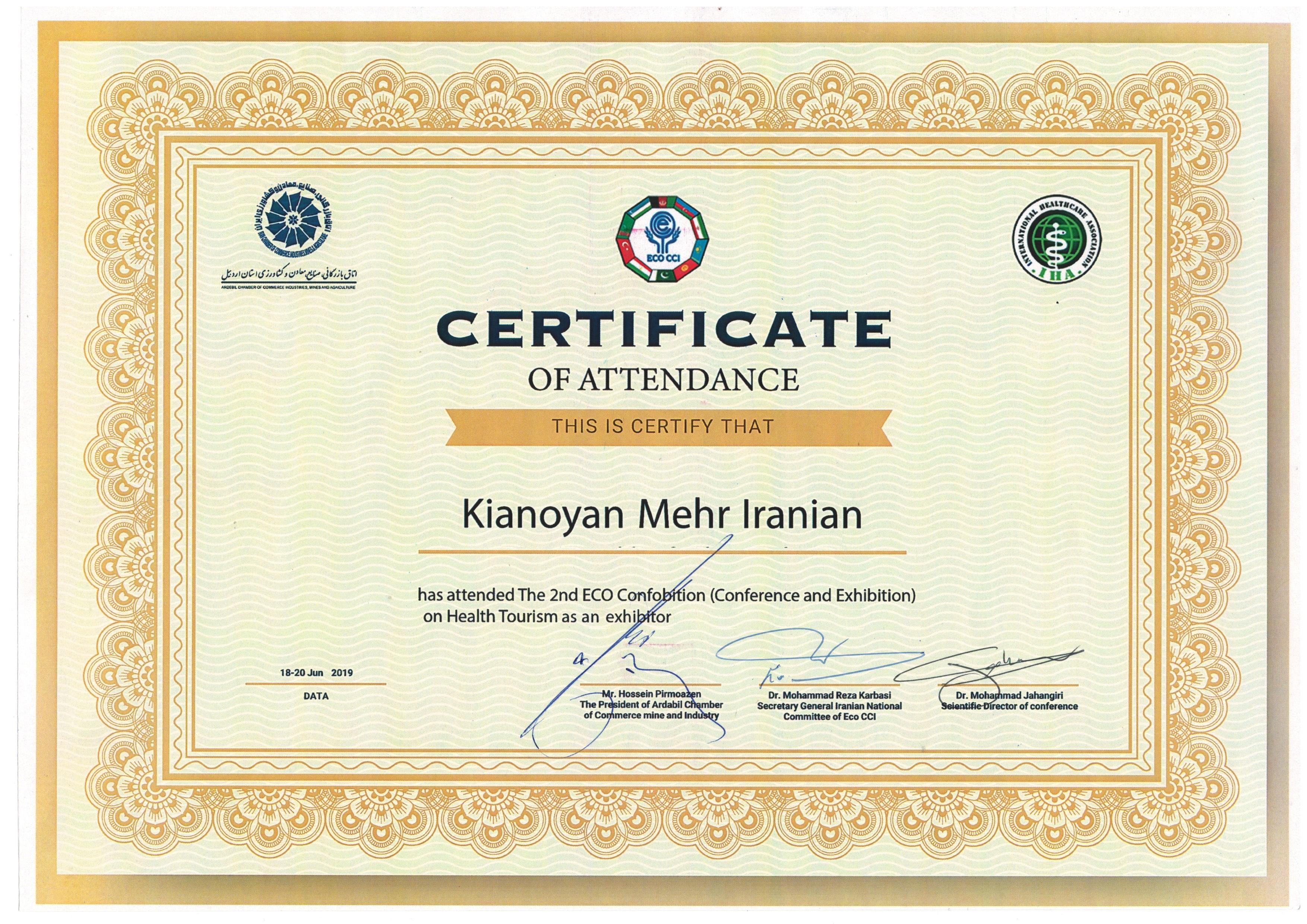 2nd ECO cofobition on health tourism